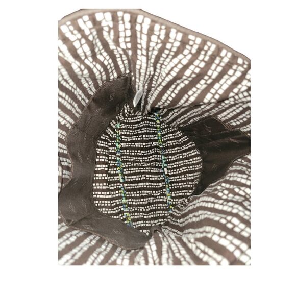 Vera Bradley "Rain Forest" Tote Blue Green Brown Pattern - Picture 7 of 12